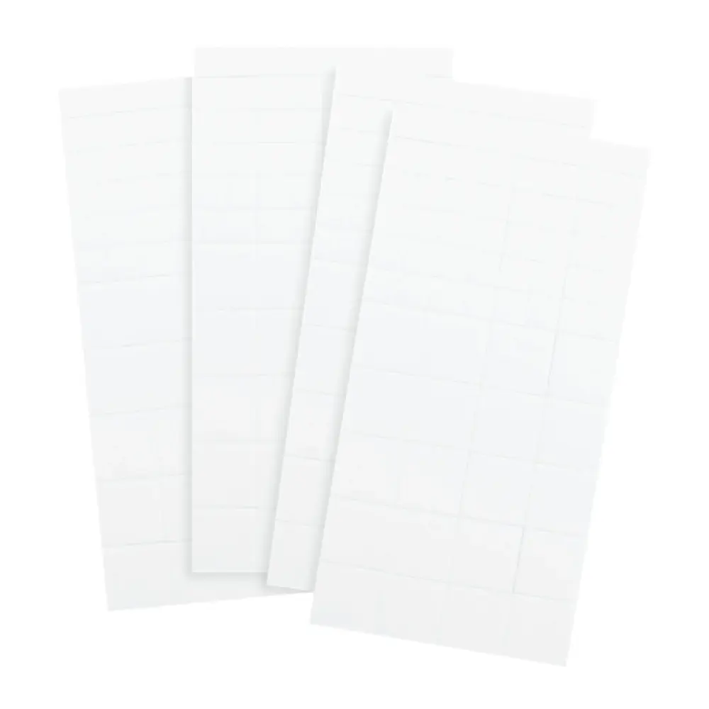 Pestañas De Espuma Adhesiva Dimensional Blanca