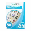 Papel fotográfico adhesivo mate A4*50 108gsm Handi Print