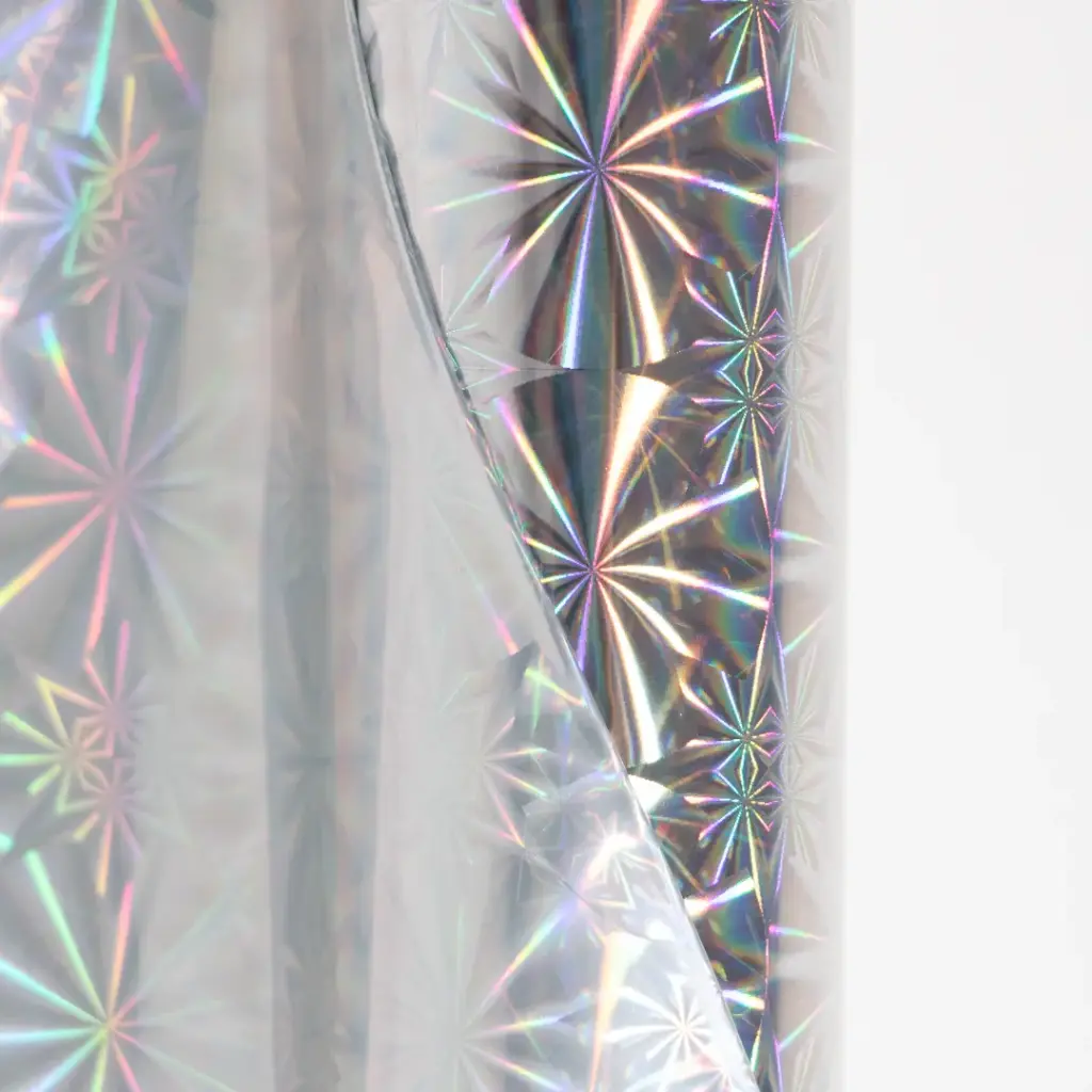 Foil Luminos 12.5'' x 3m Plata destellos metálico