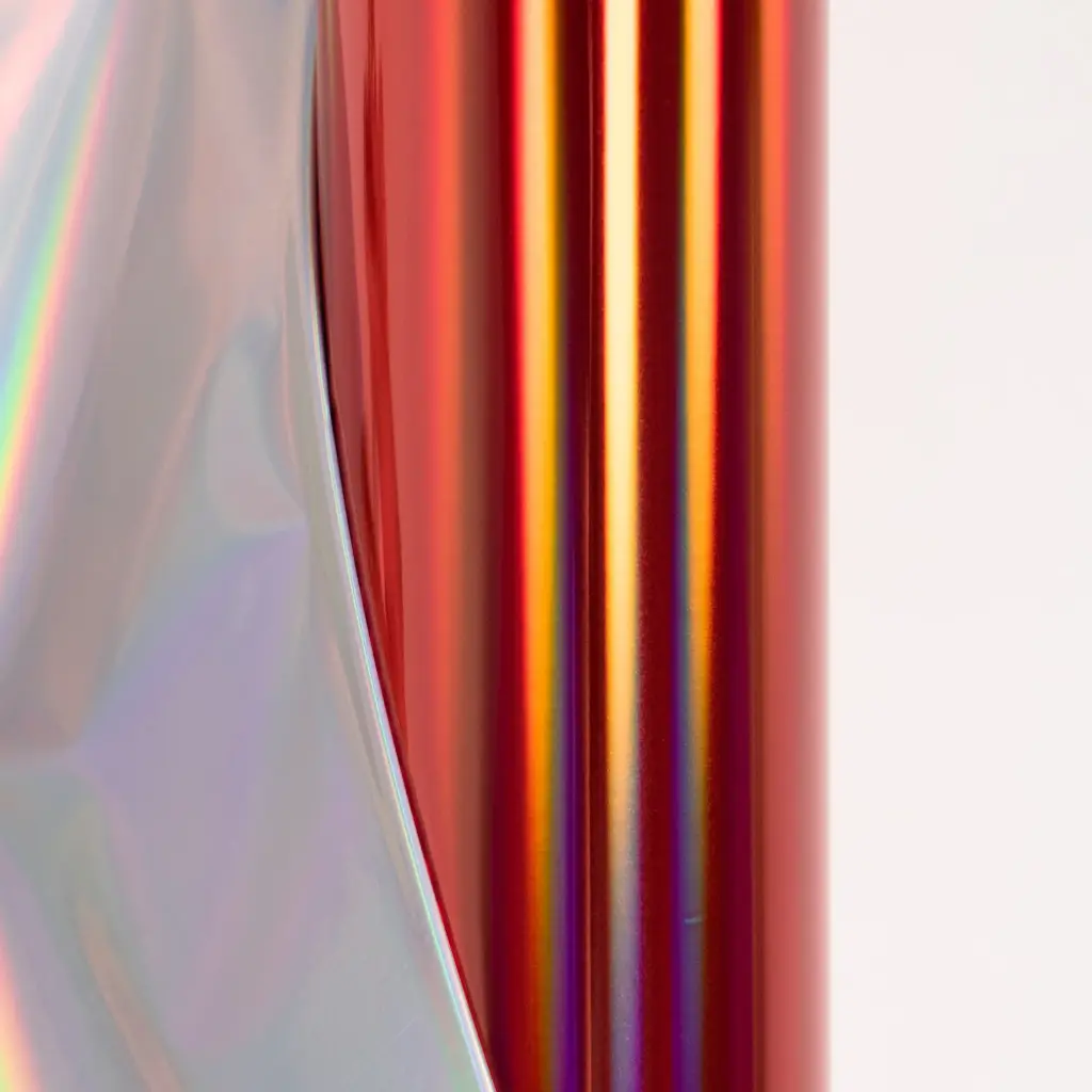 Foil Luminos 12.5'' x 3m Rojo Holográfico
