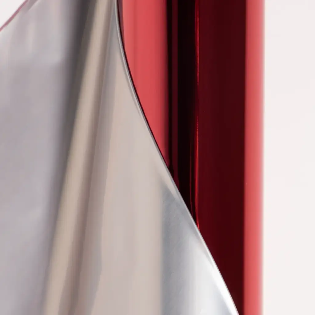 Foil Luminos 12.5'' x 3m Rojo Metálico