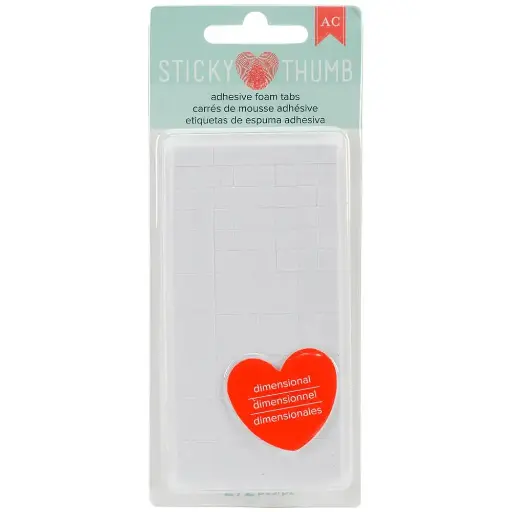 Pestañas De Espuma Adhesiva Blancas 3mm 272 Pz
