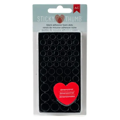 Puntos De Espuma Adhesiva Negros 275pz
