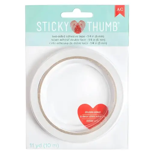 Cinta Adhesiva Doble Cara 1/4´´ (11 Yd)