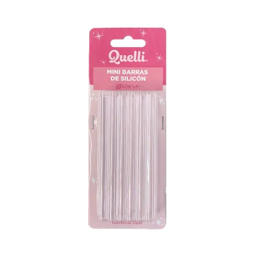Mini Barras De Silicón Transparente Quelli 12pz