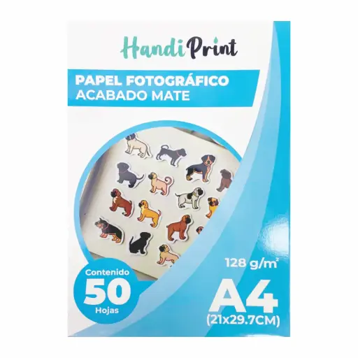 Papel fotográfico mate A4*50 128gsm Handi Print