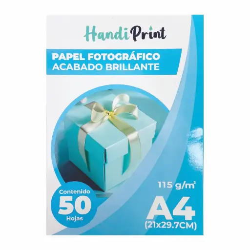 Papel fotográfico brillante A4*50 115gsm Handi Print