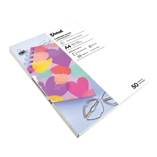 Hojas para Laminado en Frío A4 x 50 – Acabado Brilloso Varali