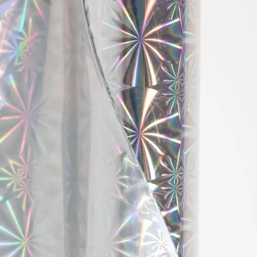 Foil Luminos 12.5'' x 3m Plata destellos metálico