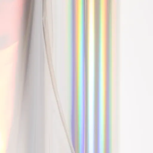 Foil Luminos 12.5'' x 3m Transparente Holográfico