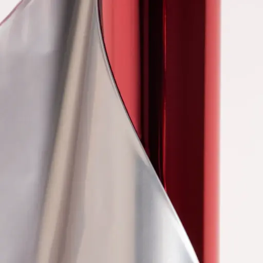 Foil Luminos 12.5'' x 3m Rojo Metálico